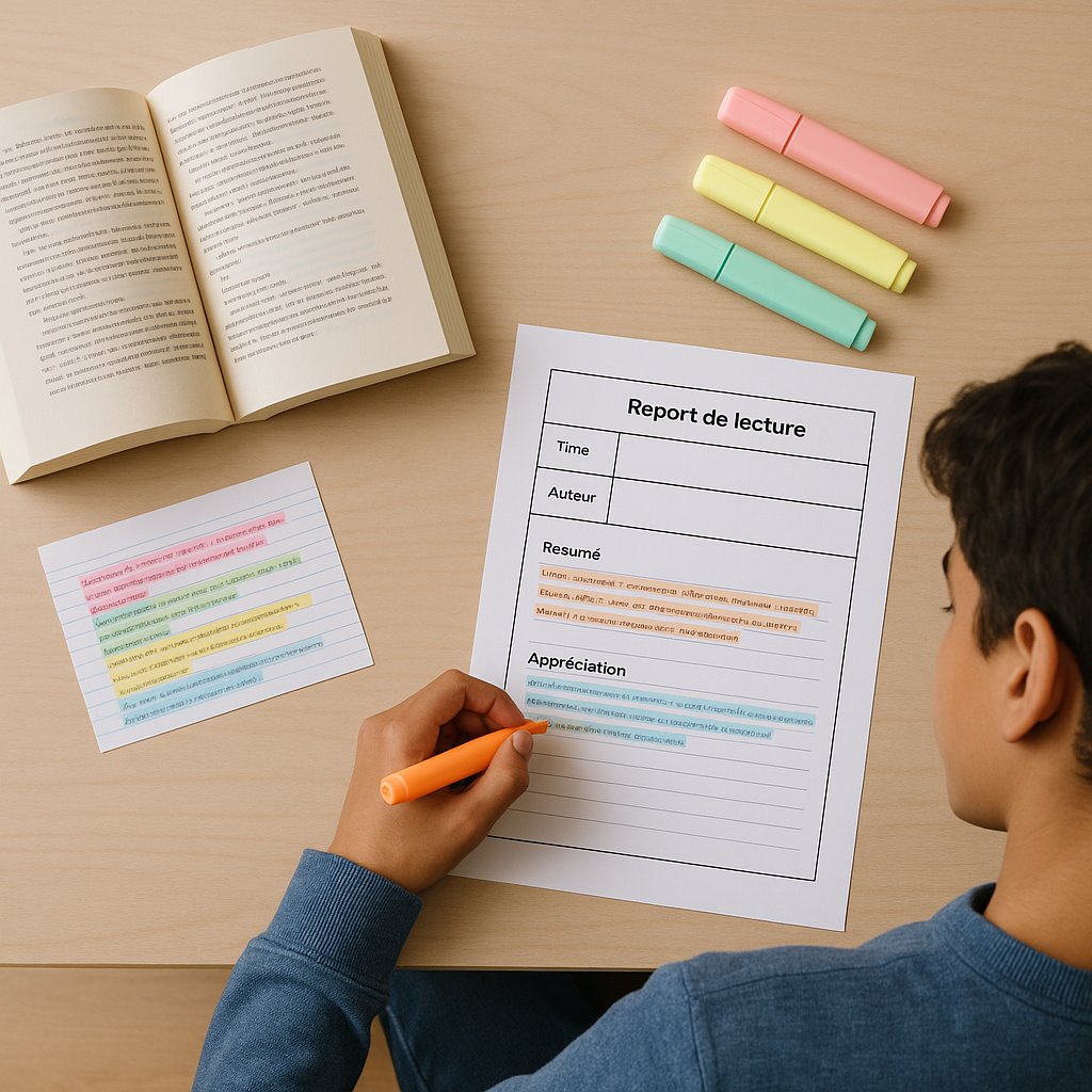 Comment faire une fiche de lecture cursive sans se perdre