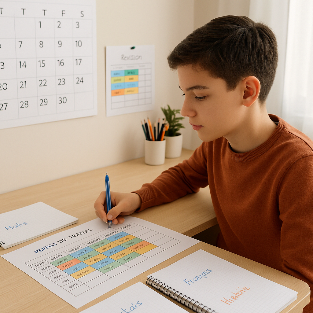 Comment planifier ses révisions du brevet sans stress