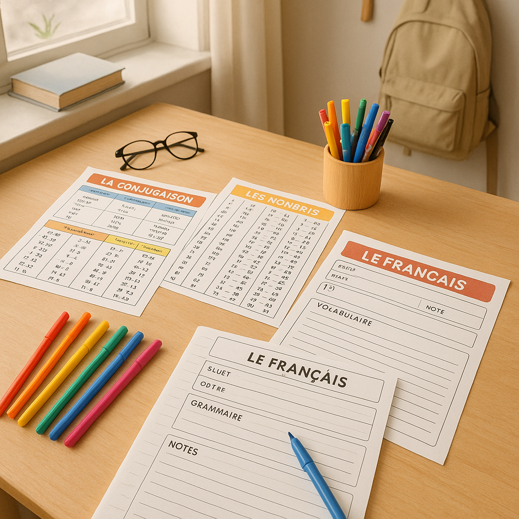 Fiche de révision à imprimer : modèle simple et efficace