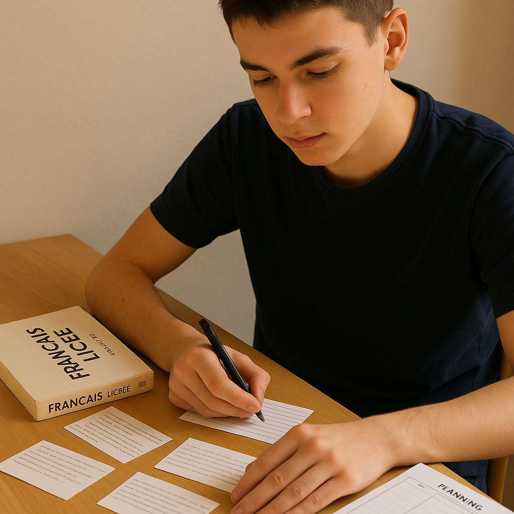 Fiche de révision bac français oral : le modèle efficace