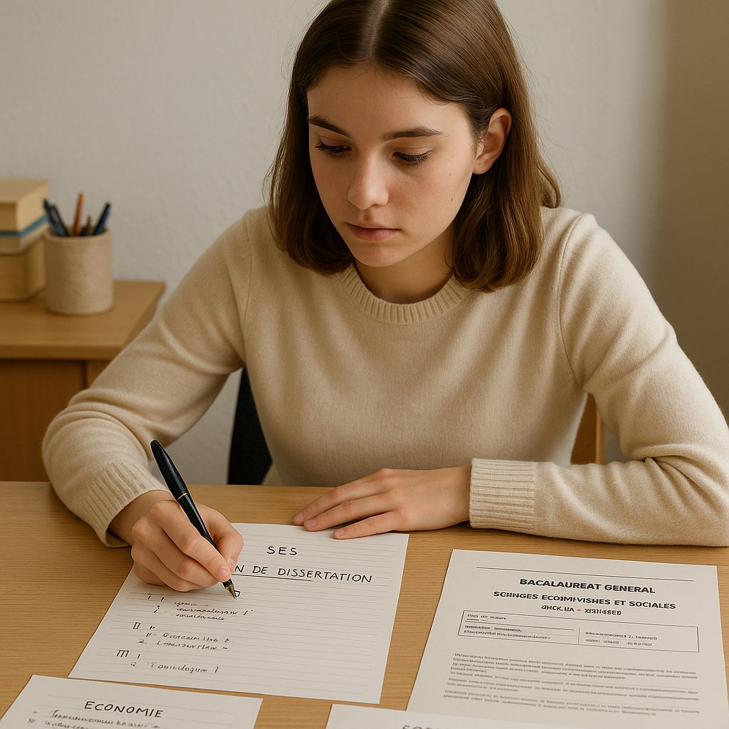 Méthode dissertation SES : réussir pas à pas au bac