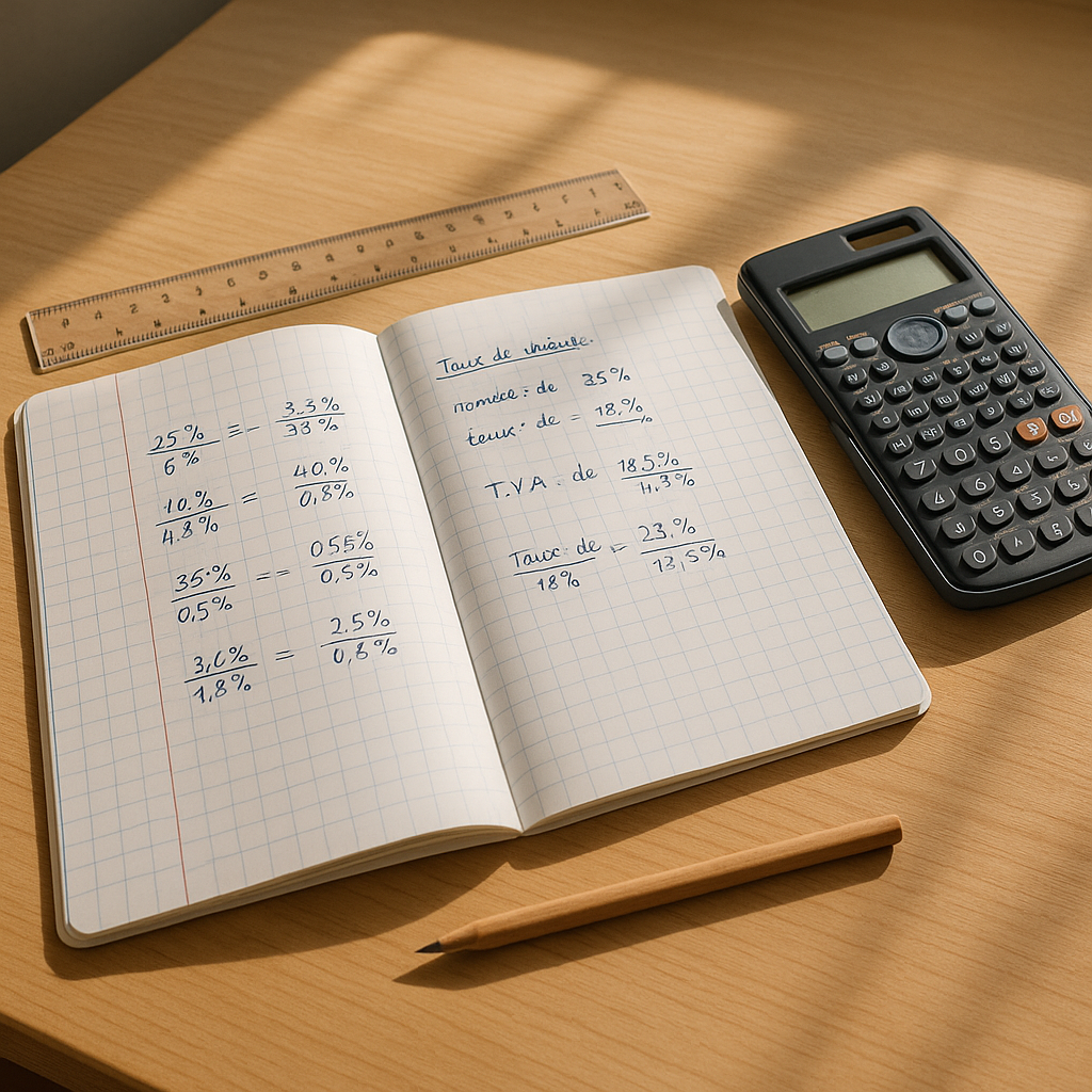 Taux de variation : formule simple et méthode pas à pas
